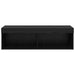 Dulap TV de perete Panama Stejar Negru 100 x 30 x 30 cm - WALTI WALTI