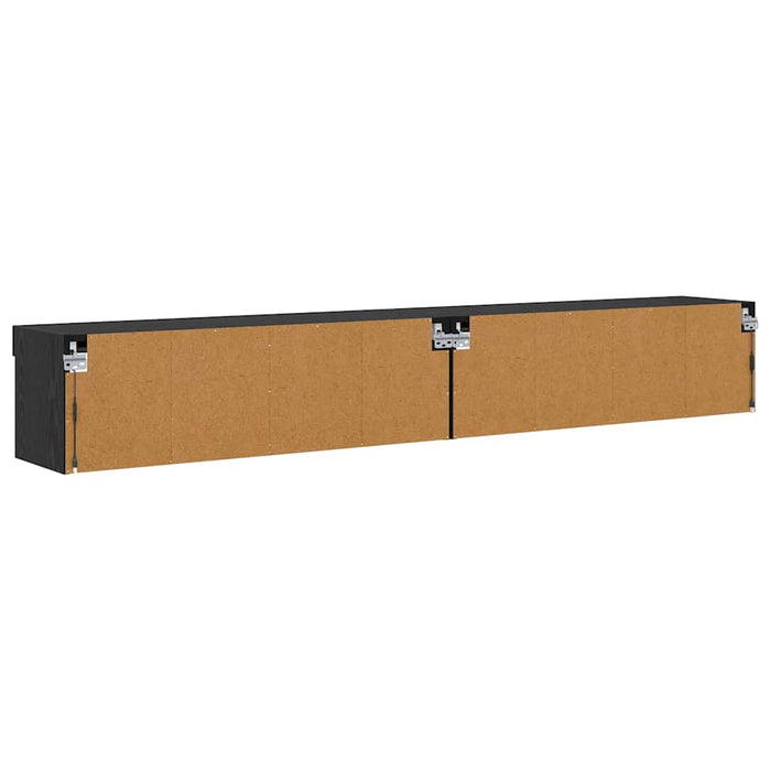 Dulapuri pentru TV Panama 2 pcs Stejar Negru 100 x 30 x 30 cm - WALTI WALTI