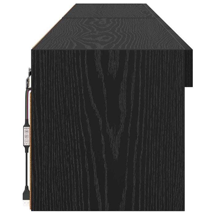 Dulapuri pentru TV Panama 2 pcs Stejar Negru 100 x 30 x 30 cm - WALTI WALTI
