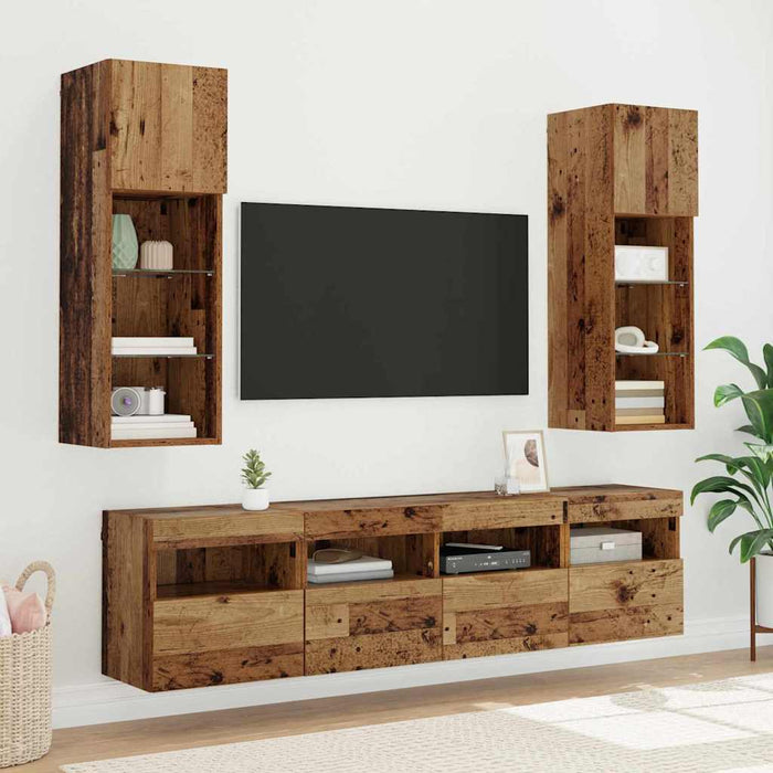 Dulap TV de perete Lemn Vechi 40 x 30 x 40 cm Lemn compozit - WALTI WALTI