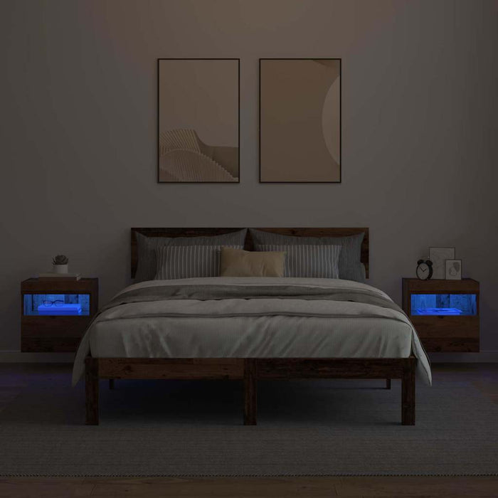 Dulapuri pentru TV cu LED 2 pcs Lemn Vechi 40 x 30 x 40 cm - WALTI WALTI