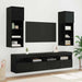 Dulap TV de perete Stejar Negru 40 x 30 x 40 cm Lemn compozit - WALTI WALTI