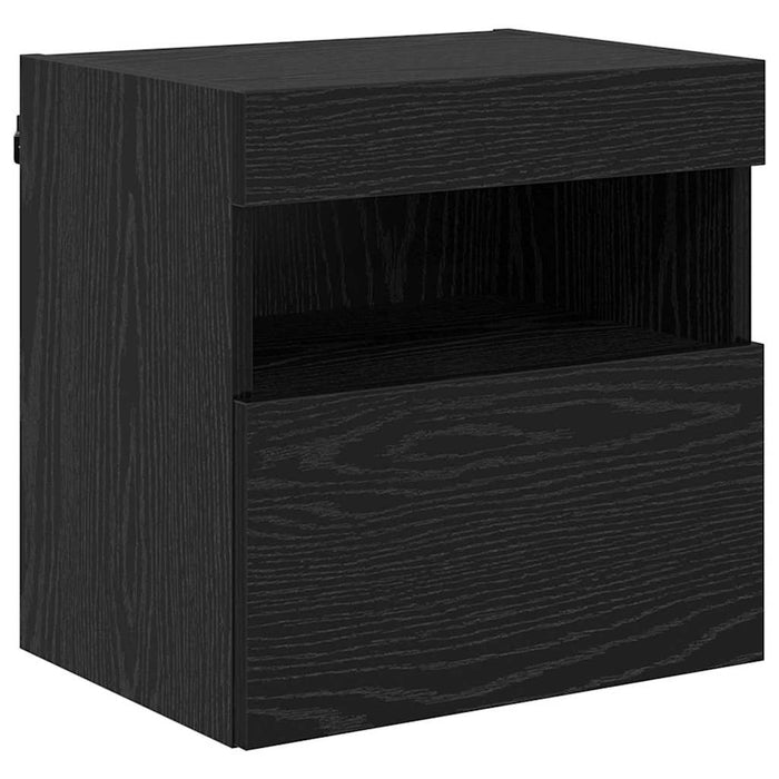 Dulap TV de perete Stejar Negru 40 x 30 x 40 cm Lemn compozit - WALTI WALTI