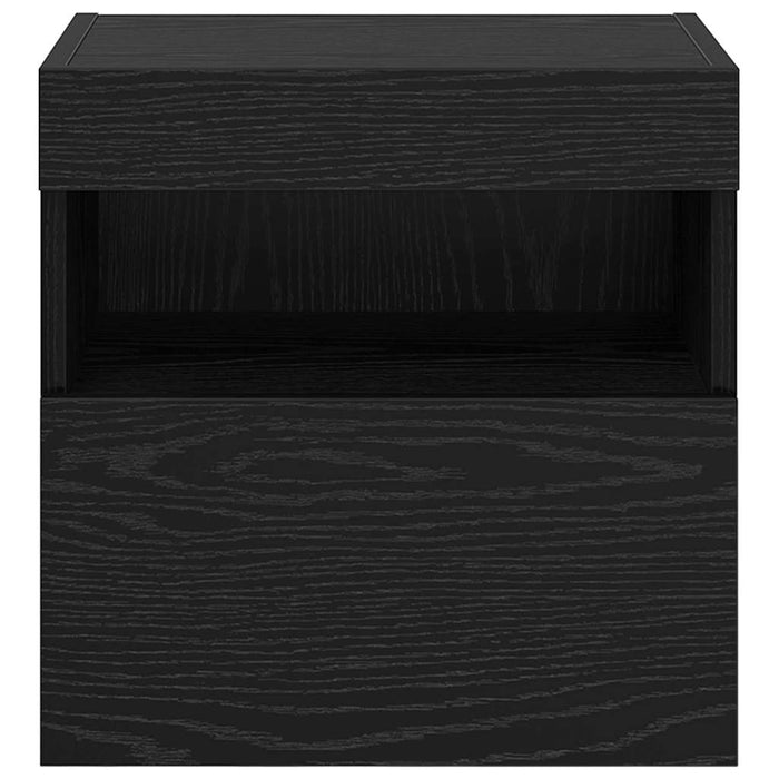 Dulap TV de perete Stejar Negru 40 x 30 x 40 cm Lemn compozit - WALTI WALTI