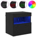 Dulap TV de perete Stejar Negru 40 x 30 x 40 cm Lemn compozit - WALTI WALTI