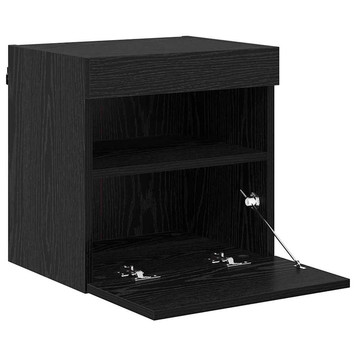 Dulapuri pentru TV cu LED 2 pcs Stejar Negru 40 x 30 x 40 cm - WALTI WALTI