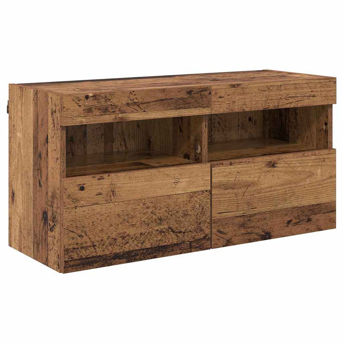 Dulap TV de perete Lemn Vechi 80 x 30 x 40 cm Lemn compozit - WALTI WALTI