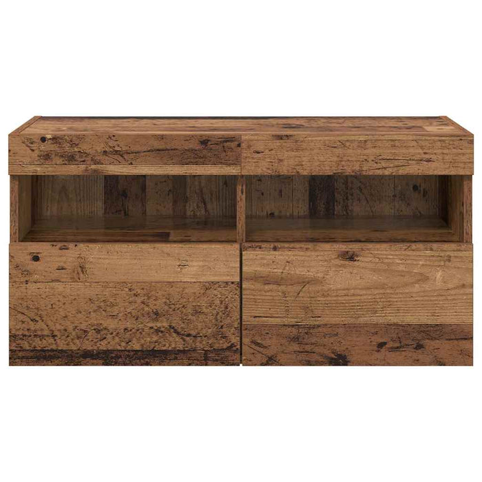 Dulap TV de perete Lemn Vechi 80 x 30 x 40 cm Lemn compozit - WALTI WALTI