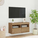 Dulap TV de perete cu LED Stejar Artizanal 80 x 30 x 40 cm - WALTI WALTI