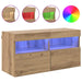 Dulap TV de perete cu LED Stejar Artizanal 80 x 30 x 40 cm - WALTI WALTI