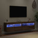 Dulapuri pentru TV 2 pcs Stejar Artizanal 80 x 30 x 40 cm - WALTI WALTI