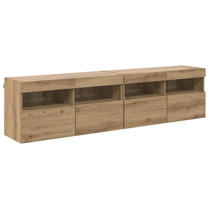 Dulapuri pentru TV 2 pcs Stejar Artizanal 80 x 30 x 40 cm - WALTI WALTI