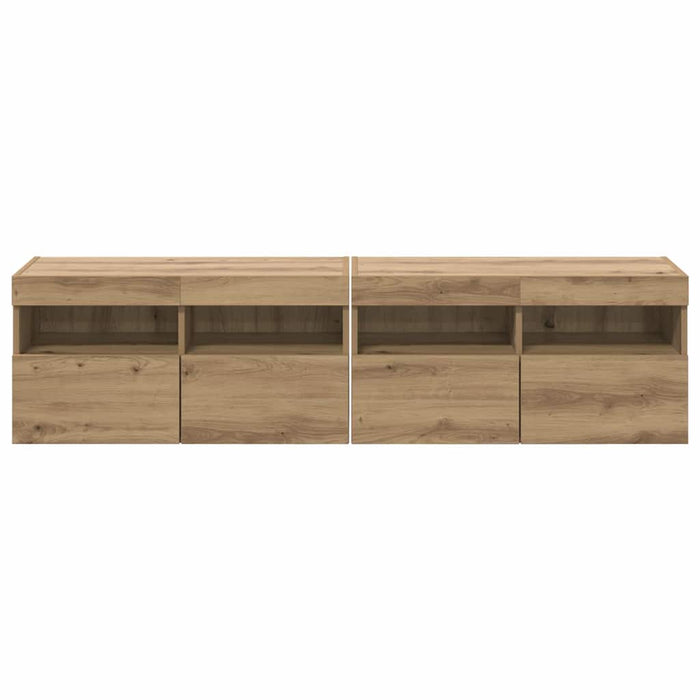 Dulapuri pentru TV 2 pcs Stejar Artizanal 80 x 30 x 40 cm - WALTI WALTI