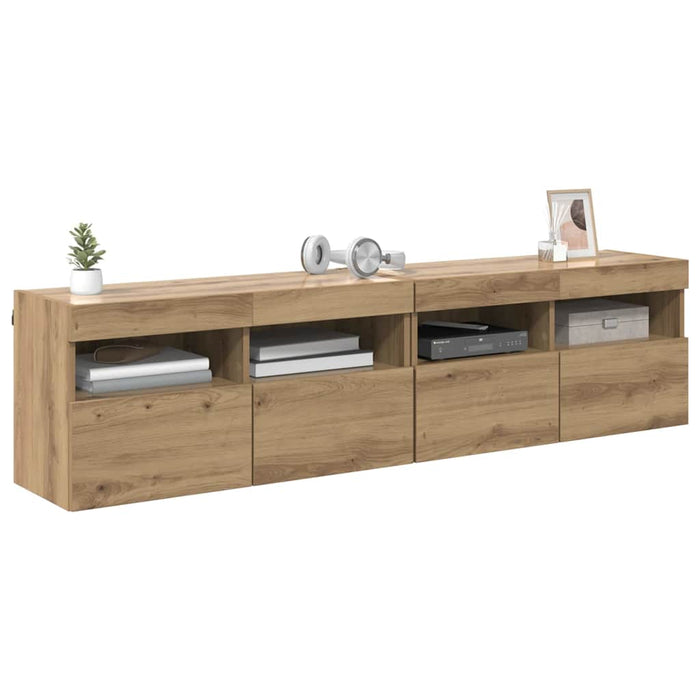 Dulapuri pentru TV 2 pcs Stejar Artizanal 80 x 30 x 40 cm - WALTI WALTI