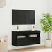 Dulap TV de perete Stejar Negru 80 x 30 x 40 cm Lemn compozit - WALTI WALTI