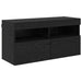 Dulap TV de perete Stejar Negru 80 x 30 x 40 cm Lemn compozit - WALTI WALTI