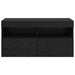 Dulap TV de perete Stejar Negru 80 x 30 x 40 cm Lemn compozit - WALTI WALTI