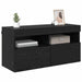 Dulap TV de perete Stejar Negru 80 x 30 x 40 cm Lemn compozit - WALTI WALTI
