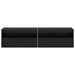Dulapuri pentru TV cu LED 2 pcs Stejar Negru 80 x 30 x 40 cm - WALTI WALTI