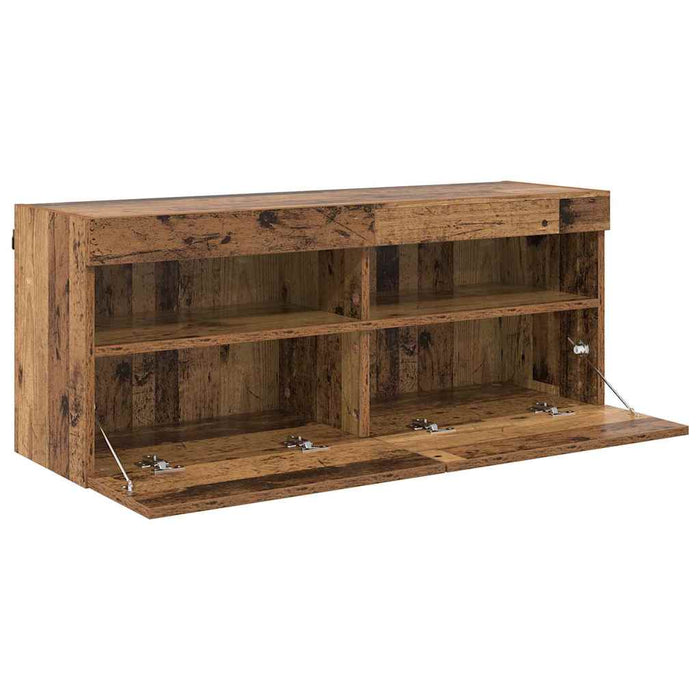 Dulap TV de perete Lemn Vechi 100 x 30 x 40 cm Lemn compozit - WALTI WALTI