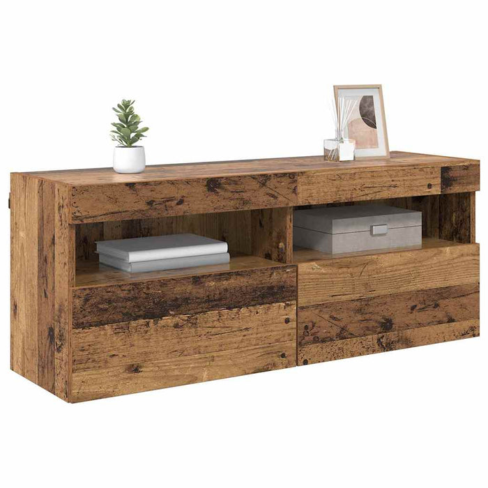 Dulap TV de perete Lemn Vechi 100 x 30 x 40 cm Lemn compozit - WALTI WALTI