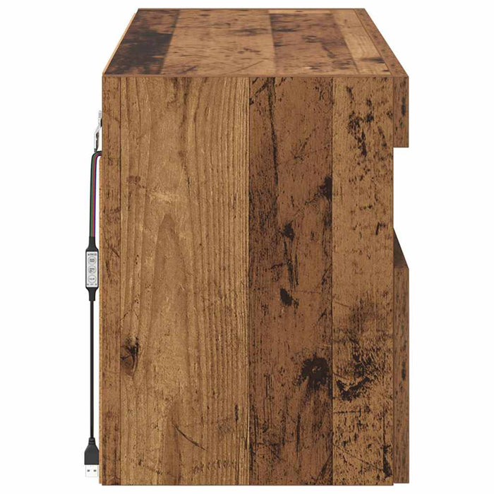 Dulap TV de perete Lemn Vechi 100 x 30 x 40 cm Lemn compozit - WALTI WALTI