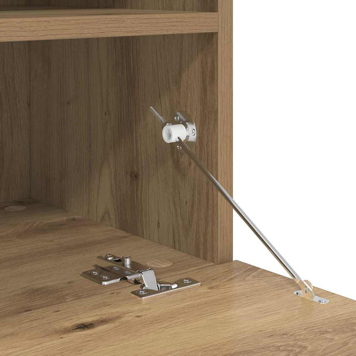 Dulap TV de perete cu LED Stejar Artizanal 100 x 30 x 40 cm - WALTI WALTI