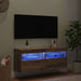 Dulap TV de perete cu LED Stejar Artizanal 100 x 30 x 40 cm - WALTI WALTI