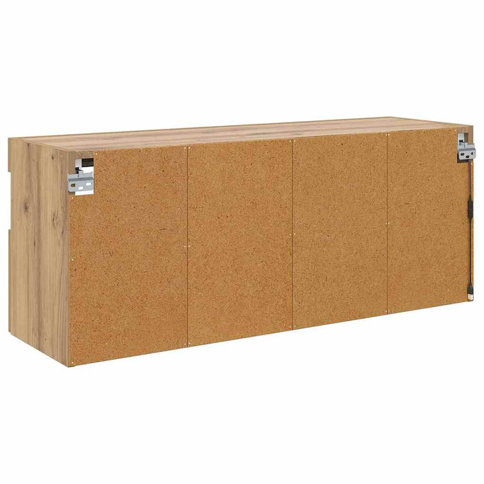 Dulap TV de perete cu LED Stejar Artizanal 100 x 30 x 40 cm - WALTI WALTI