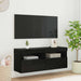Dulap TV de perete Stejar Negru 100 x 30 x 40 cm Lemn compozit - WALTI WALTI