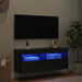 Dulap TV de perete Stejar Negru 100 x 30 x 40 cm Lemn compozit - WALTI WALTI