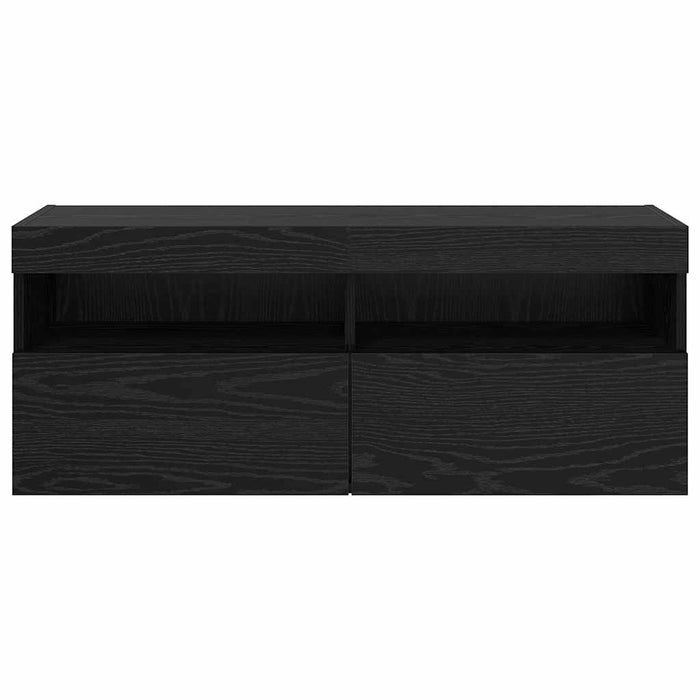 Dulap TV de perete Stejar Negru 100 x 30 x 40 cm Lemn compozit - WALTI WALTI