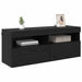Dulap TV de perete Stejar Negru 100 x 30 x 40 cm Lemn compozit - WALTI WALTI