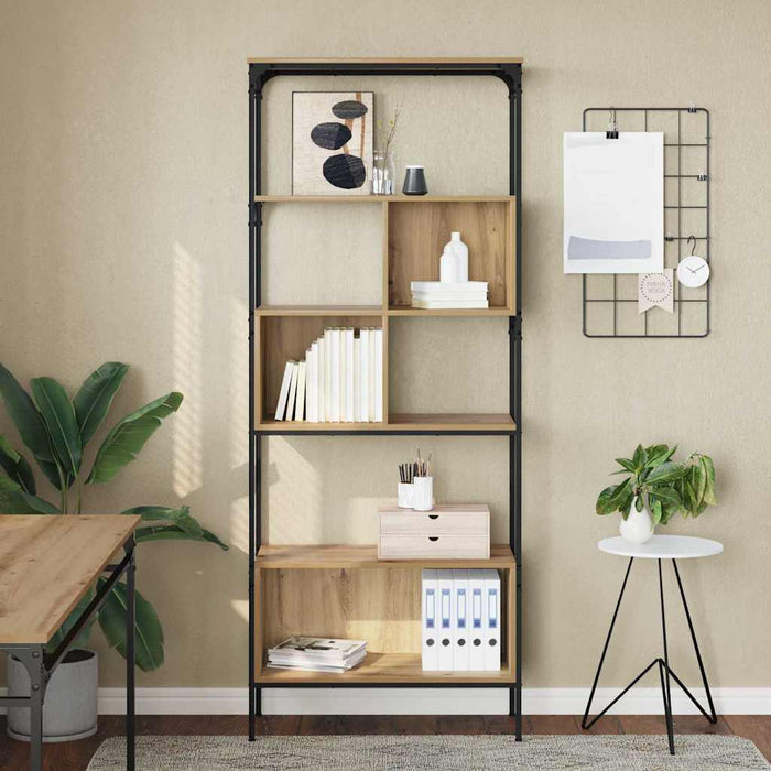 Bibliotecă Stejar Artizanal 76 x 33 x 188,5 cm Lemn compozit - WALTI WALTI
