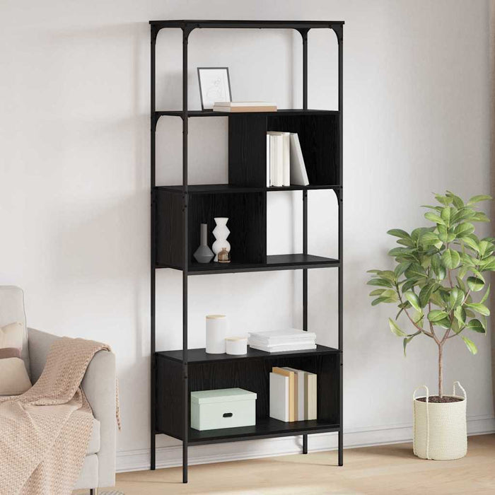 Bibliotecă Stejar Negru 76 x 33 x 188,5 cm Lemn compozit - WALTI WALTI