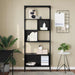 Bibliotecă Stejar Negru 76 x 33 x 188,5 cm Lemn compozit - WALTI WALTI