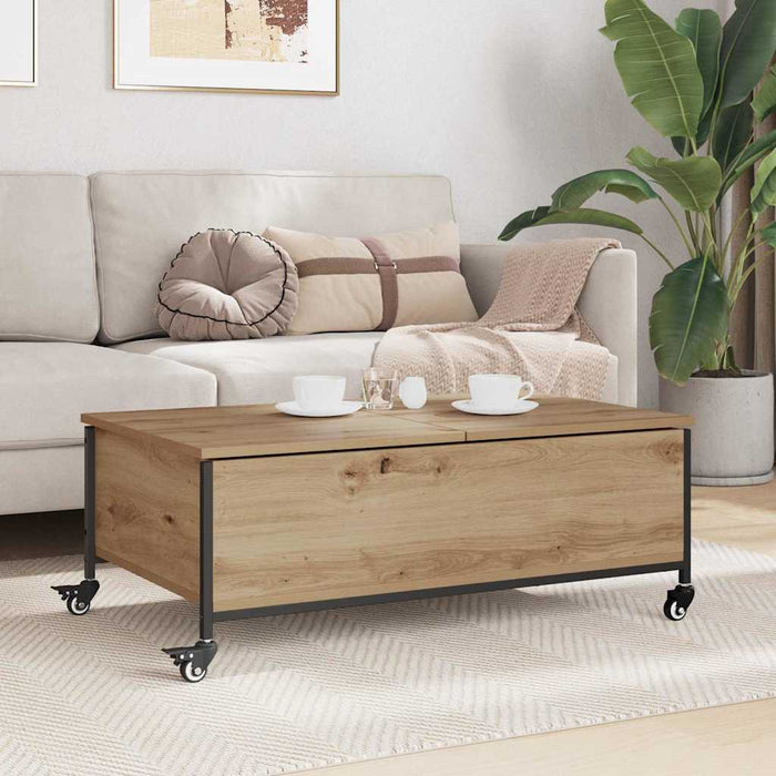 Masă de cafea Stejar Artizanal 91 x 55 x 32 cm Lemn compozit - WALTI WALTI