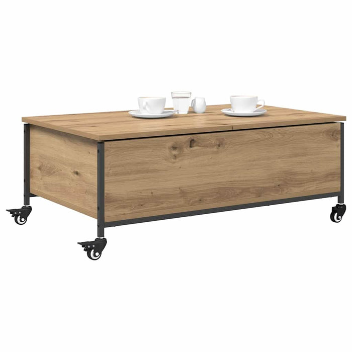 Masă de cafea Stejar Artizanal 91 x 55 x 32 cm Lemn compozit - WALTI WALTI