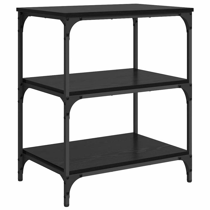 Troler de Bucătărie Stejar Negru 60 x 41 x 76 cm Lemn compozit WALTI