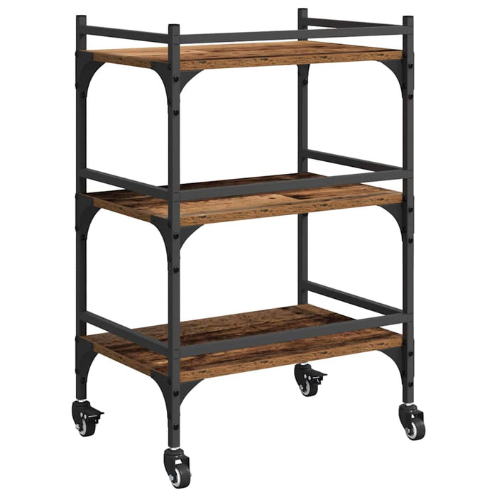 Troler de Bucătărie Lemn Vechi 50 x 35 x 75.5 cm Lemn compozit - WALTI WALTI