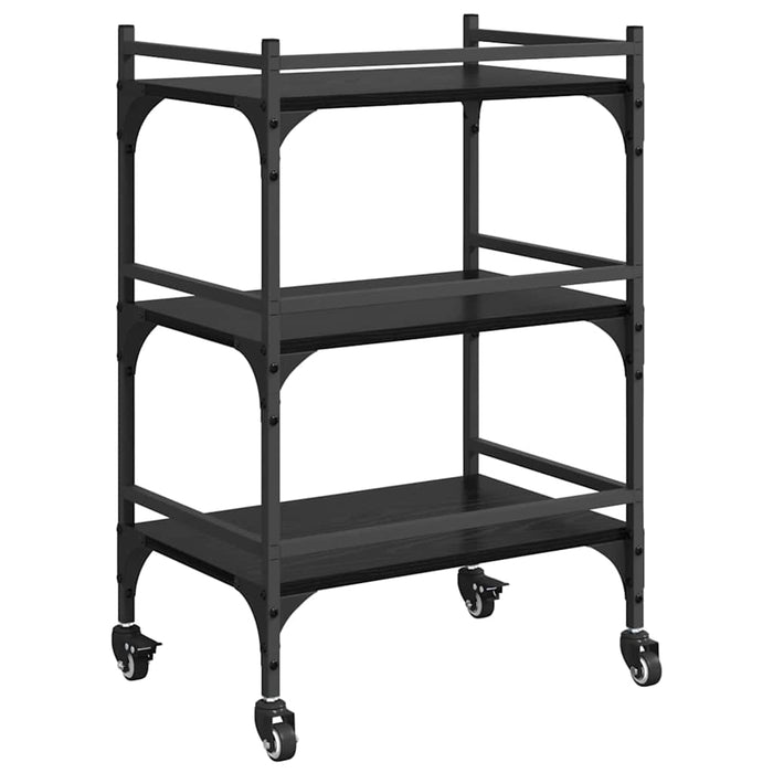 Troler de Bucătărie Stejar Negru 50 x 35 x 75.5 cm - WALTI WALTI