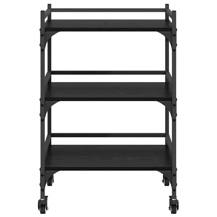 Troler de Bucătărie Stejar Negru 50 x 35 x 75.5 cm - WALTI WALTI