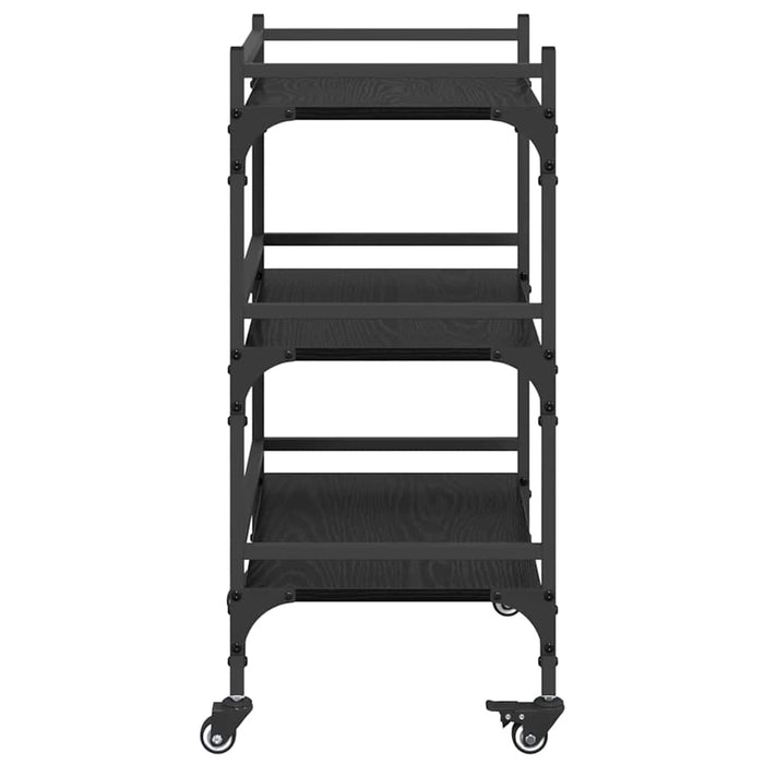 Troler de Bucătărie Stejar Negru 50 x 35 x 75.5 cm - WALTI WALTI