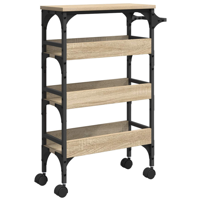 Troler de Bucătărie Stejar Sonoma 53 x 20 x 76 cm Lemn compozit - WALTI WALTI
