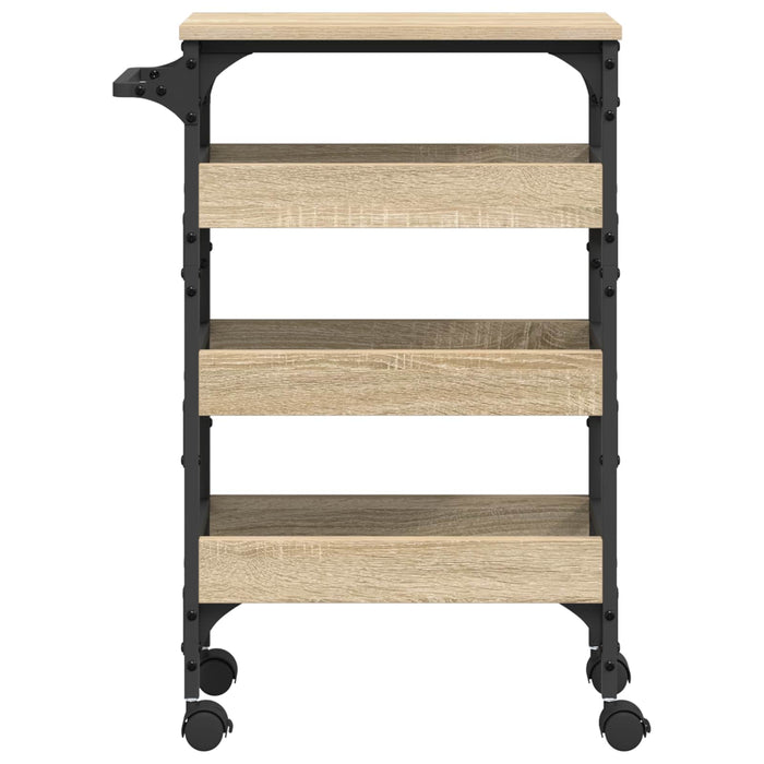 Troler de Bucătărie Stejar Sonoma 53 x 20 x 76 cm Lemn compozit - WALTI WALTI