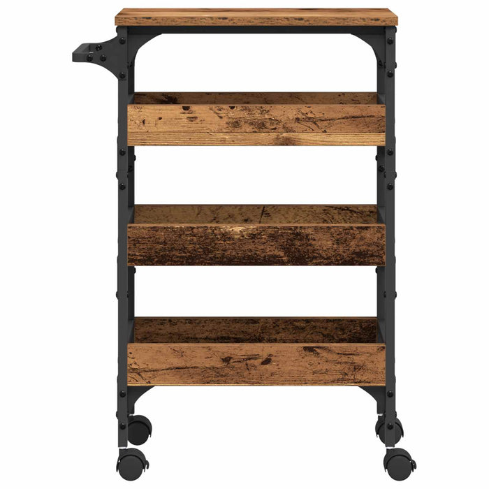 Troler de Bucătărie Lemn Vechi 53 x 20 x 76 cm Lemn compozit WALTI
