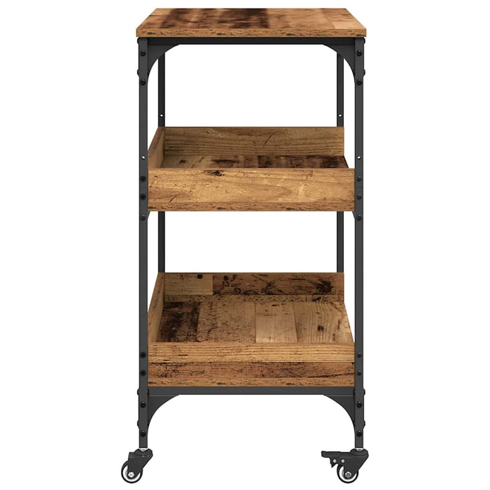 Troler de Bucătărie Lemn Vechi 60 x 41 x 80.5 cm Lemn compozit WALTI