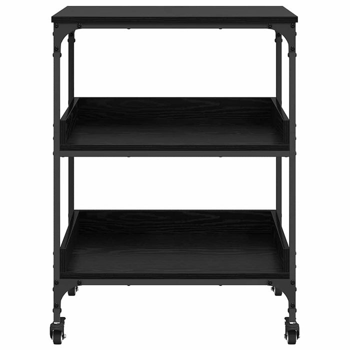 Troler de Bucătărie Stejar Negru 60 x 41 x 80.5 cm - WALTI WALTI