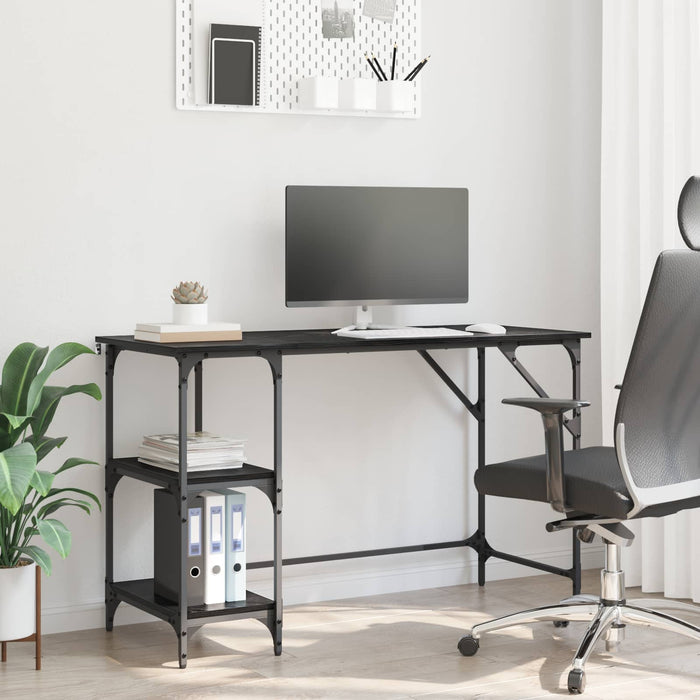 Birou Stejar Negru 120 x 50 x 75 cm Lemn compozit WALTI