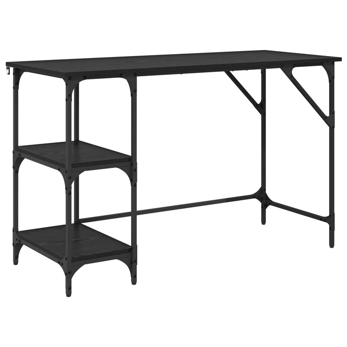 Birou Stejar Negru 120 x 50 x 75 cm Lemn compozit WALTI